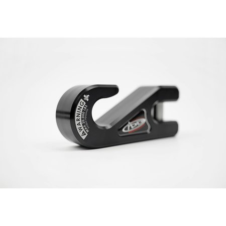 Addictive Desert Designs 1 5/16" WINCH FAIRLEAD PLATE WITH RECESSED ROUND END HOOK IN BLACK AC99157590NA